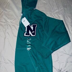 Nike Green Hoodie with Bold Logo